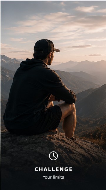 A climber pushing upward on a rock face